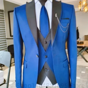Men's Formal Slim-Fit Party Suit Luxury Wedding Business Set