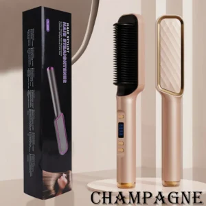 Electric Hair Straightener Brush Hot Comb Multifunctional